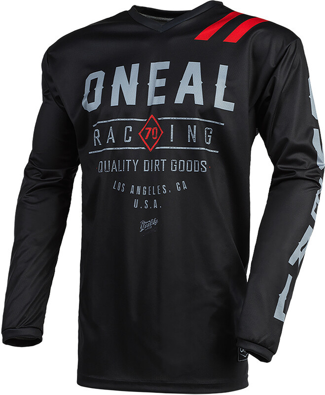 O'Neal O'Neal Element Koszulka rowerowa z zamkiem błyskawicznym Mężczyźni, czarny/szary XXL 2022 Koszulki MTB i Downhill E002-826