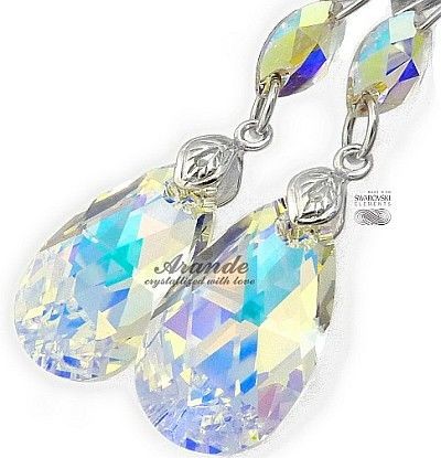 Swarovski Piękne Kolczyki Aurora Gloss