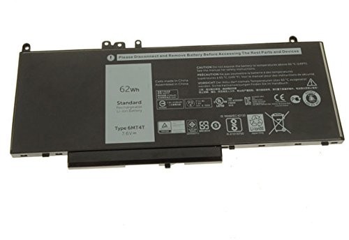 Amsahr amsahr 6 mt4t-02 bateria zamienna do Dell Latitude 5000, E5470, E5570, 14-E5470, 14  5000, 7.6 V, 8260 mAh/62 WH, 6 Cell Czarny 6MT4T-02