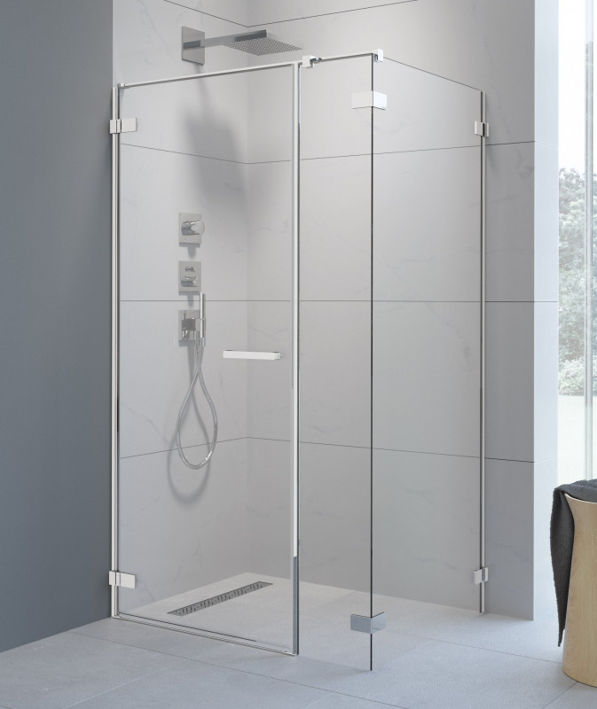 Radaway Arta KDS I Ścianka S2 100x200 cm Chrome+ przezroczyste 386112-03-01