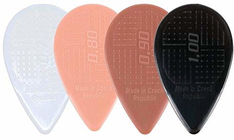 D-Grip D-Grip Plektrum/pick, kształt belkan, 0,70 mm, biały, 6 sztuk B-070-06