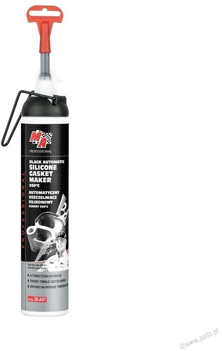 Moje Auto Professional Automatyczny Uszczelniacz Silikonowy Czarny 260°C 200ml 20-A97 20-A97