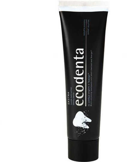 ECODENTA ECODENTA Ekologiczna czarna pasta do zębów WYBIELAJĄCA z węglem drzewnym 100ml NOWA WERSJA