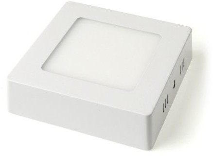 Zdjęcia - Żyrandol / lampa Panel natynkowy kwadrat LED Classic 6W - Biały ciepły (3000K)