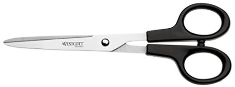 Westcott nożyczki biurowe, nierdzewne, symetryczne, czarny 17 cm E-31170 00