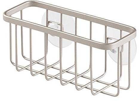 InterDesign 84702EU SinkWorks koszyk na zlew z przyssawką, ze stali szlachetnej, Satiniert, normalny 84735