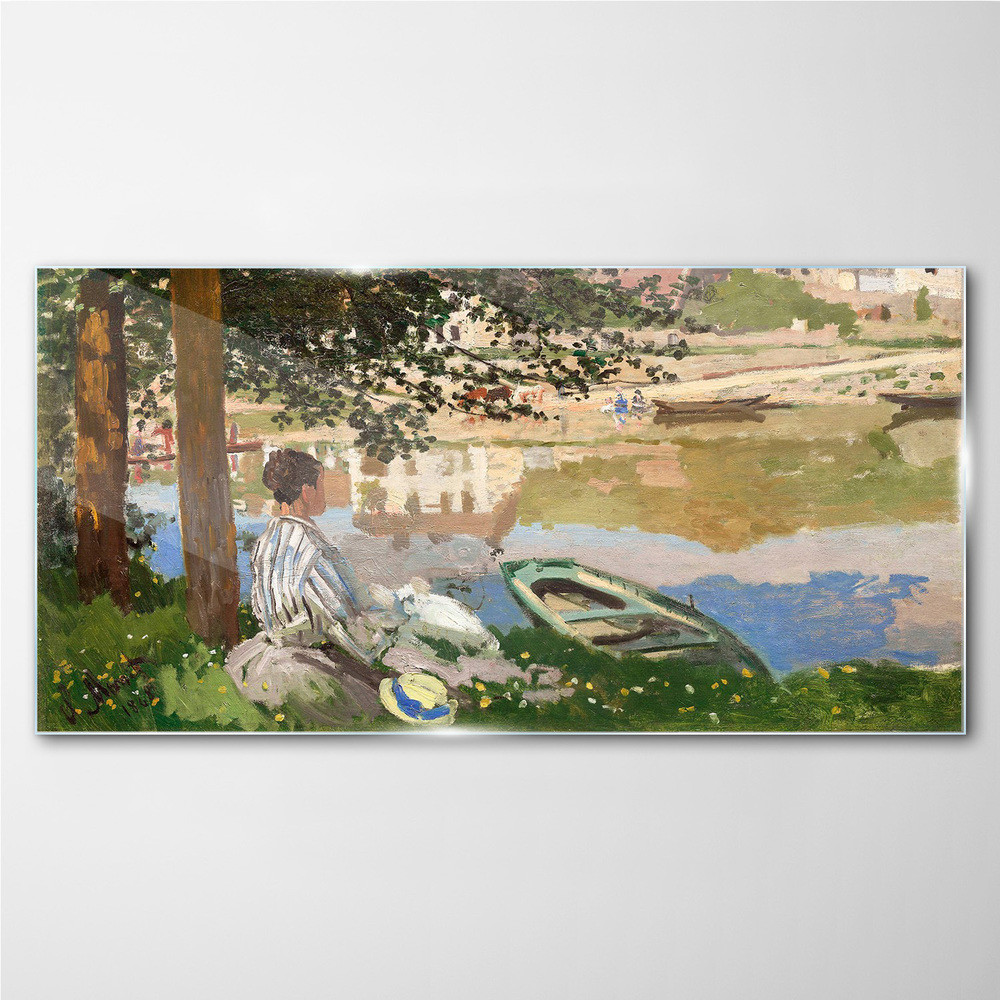 PL Coloray Obraz Szklany Sekwana Bennecourt Monet 100x50cm