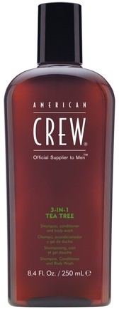 American Crew 3-in-1 Tea Tree 250 ml - szampon, żel pod prysznic i odżywka w jednym AC CL 3 IN 1 TT 250