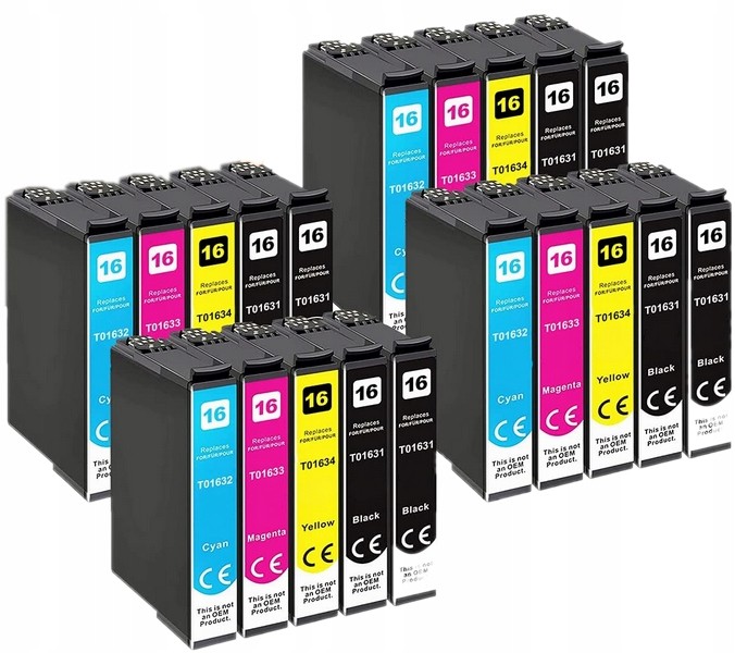 20x Tusz Zamiennik Do Epson WF-2540WF WF-2630DWF