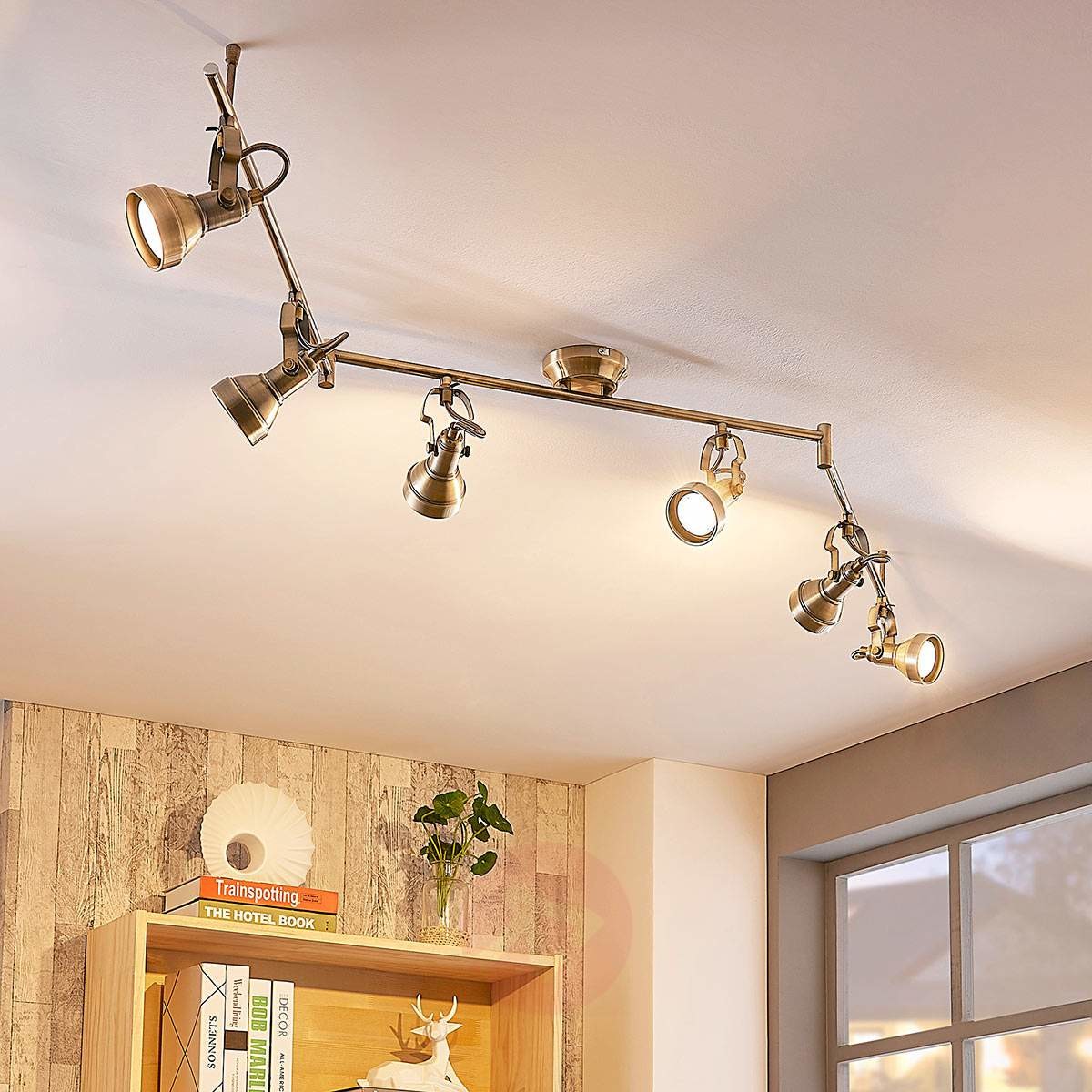 Lampenwelt 6-pkt. lampa sufitowa LED PERSEAS, GU10