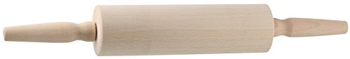 Zenker Roller z łożyskiem ślizgowym, drewno do makaronu jako akcesoria do pieczenia, rolka do pieczenia z drewna do ciasta rolki  wystarczy i delikatnie (wymiary: 25 x 6,5 cm), Liczba sztuk: 1 sztuka 31540