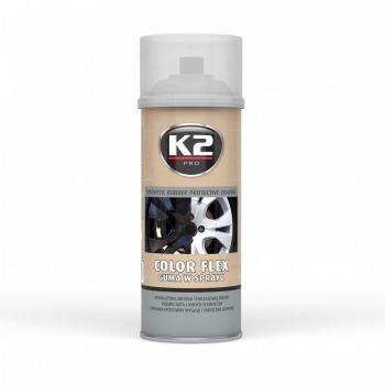K2 Melle COLOR FLEX 400ml clear guma w sprayu L343CL