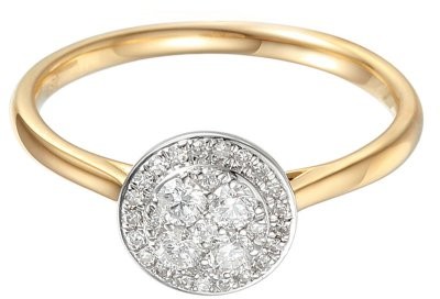 LOVRIN Złoty pierścionek zaręczynowy 585 z diamentami 61528 YW