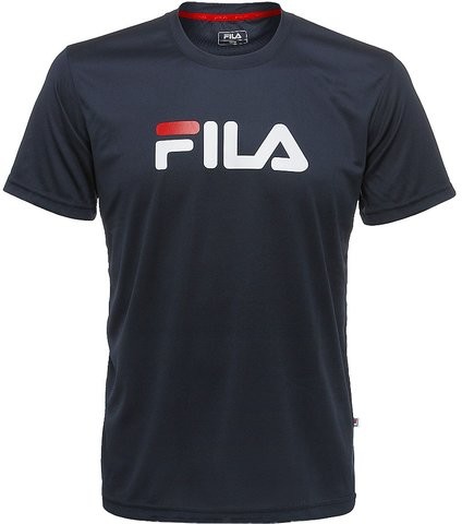 Fila Koszulka tenisowa T-Shirt Logo - peacoat blue FLM131020-100