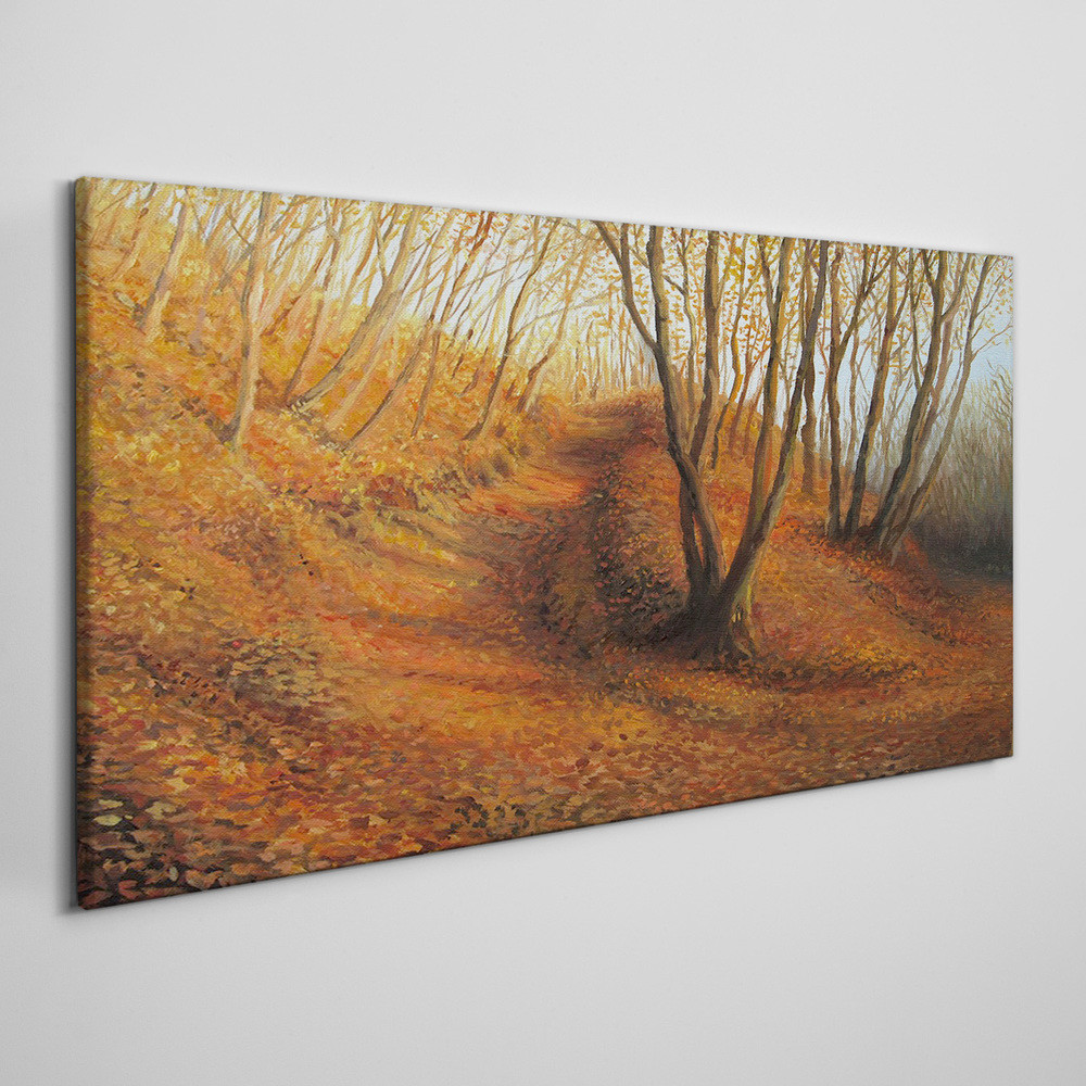PL Coloray Obraz Canvas las jesień liście 100x50cm