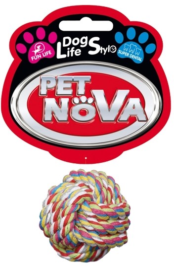 PET NOVA Pet Nova Piłka sznurkowa bawełniana 5cm PPTN109
