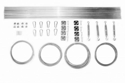 ŻAGLE OGRODOWE Zestaw do ROLET RZYMSKICH DREWNO DUŻY ZM_DREW_RRZ_DUŻY