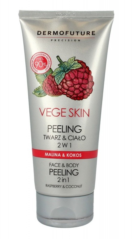 TENEX Dermofuture Precision Vege Skin Peeling do twarzy i ciała 2w1 Malina&Kokos 200ml SO_109178