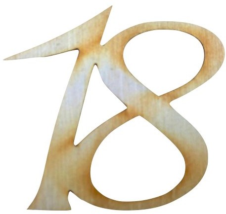 Petra's Bastel News Petra's Bastel-News A-gez3318 dekoracja ściółkowa, 20 X liczby urodzinowe, 33 MM A-GEZ3318