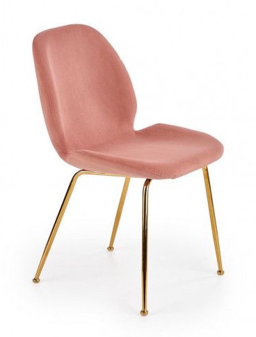Elior Producent: Tapicerowane krzesło w stylu glamour Divine - Różowe
