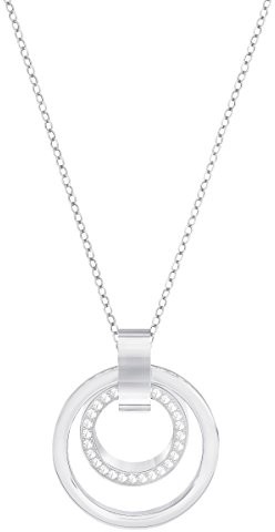 Swarovski Swarovski Hollow Pendant, Medium, White, Rhodium plating White Rhodium-plated