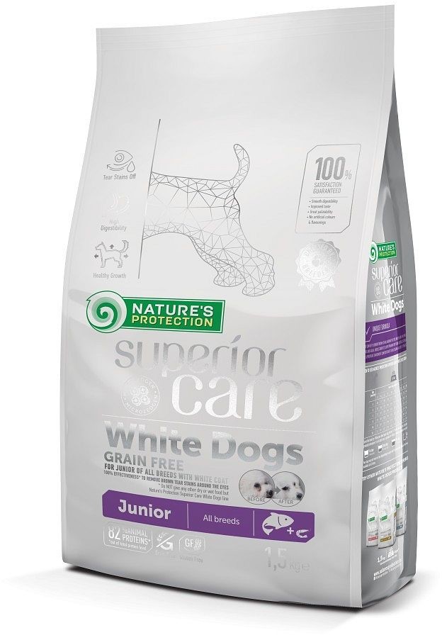 Natures Protection Grain Free White Dogs Junior All Breeds 10 kg