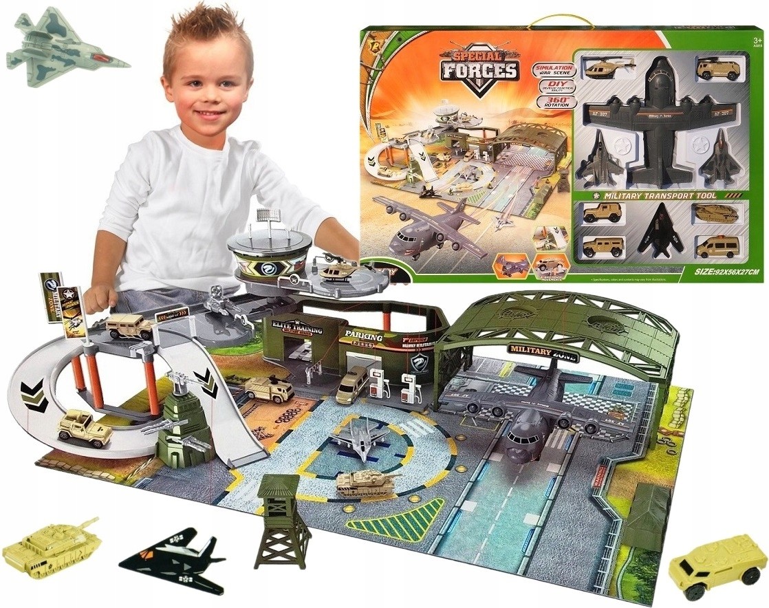 Wielka Baza Wojskowa Samolot Czołg Lotnisko 1207