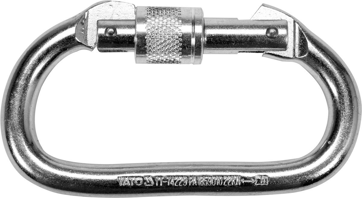 YATO KARABINCZYK ZATRZAŚNIK DO SZELEK BEZPIECZEŃSTWA Z NAKRĘTKĄ BLOKUJĄCĄ YT-74229
