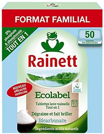 Rainett rainett proekologiczne nadaje się do mycia w zmywarkach Tabs, All in One, 50 Tabs, 2er Pack 4009175922632