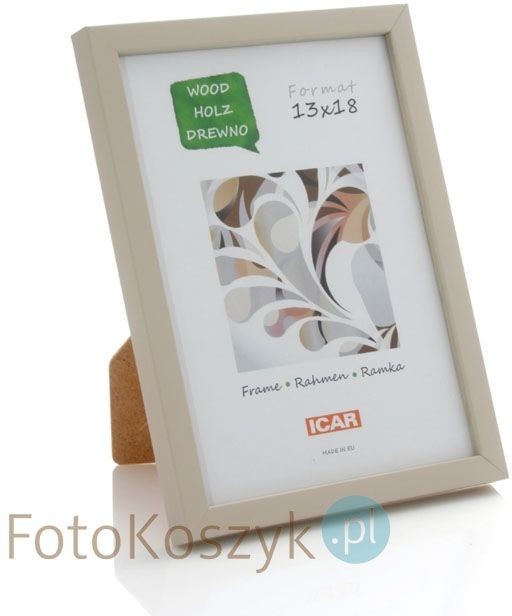 Icar Ramka drewniana Pinia kremowa (na zdjęcie 13x18 cm)