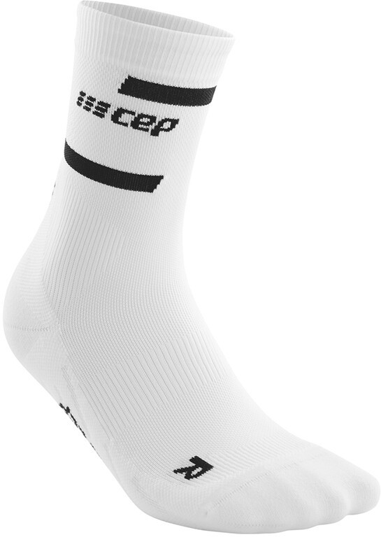 CEP The Run Mid Cut Socks Men, biały III | EU 39-42 2022 Skarpetki kompresyjne WP3C0R2