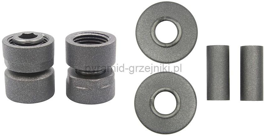 Vario Term Zestaw maskujący rozety + tuleje + złączki GWxGZ1/2 - grafit str. ZMR1GW1/2xM2205