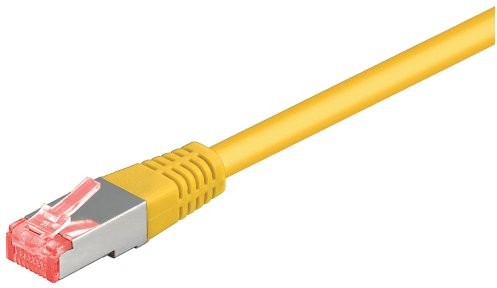 Goobay Kabel sieciowy CAT 6 Patch Cable, S/FTP (PIMF), żółty, różnych długościach, żółty 20m 4040849683077