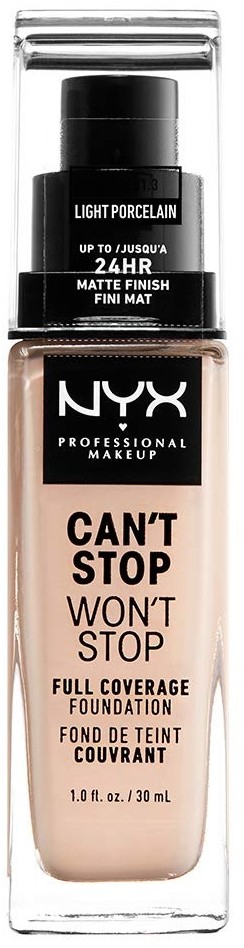 NYX Cant Stop Wont Stop Foundation LIGHT PORCELAIN