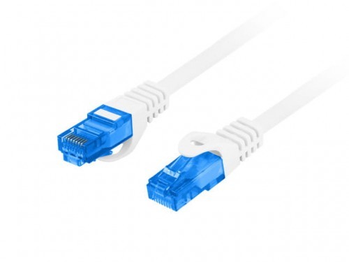 Lanberg Patchcord KAT.6A S/FTP LSZH CCA 1M biały fluke passed PCF6A-10CC-0100-W