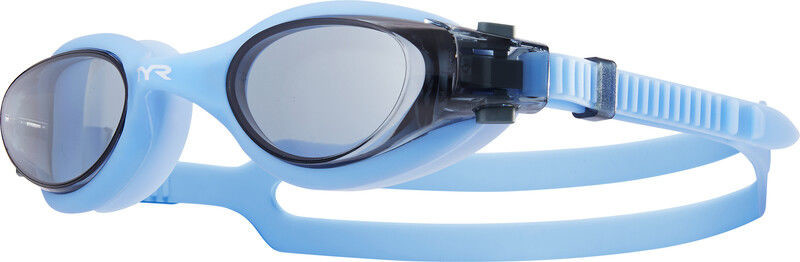 TYR Vesi Okulary pływackie lustrzane, smoke/blue 2020 Okulary do pływania LGHYBF156-156