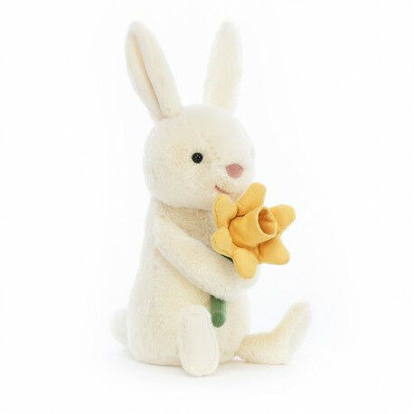 Jellycat MASKOTKA Królik Bobby z żonkilem - 18 cm BOBB3D