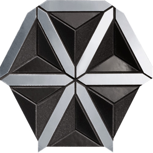 Tubądzin Zień TIMELESS LUCID BLACK MOZAIKA ŚCIENNA 20,5X18,6