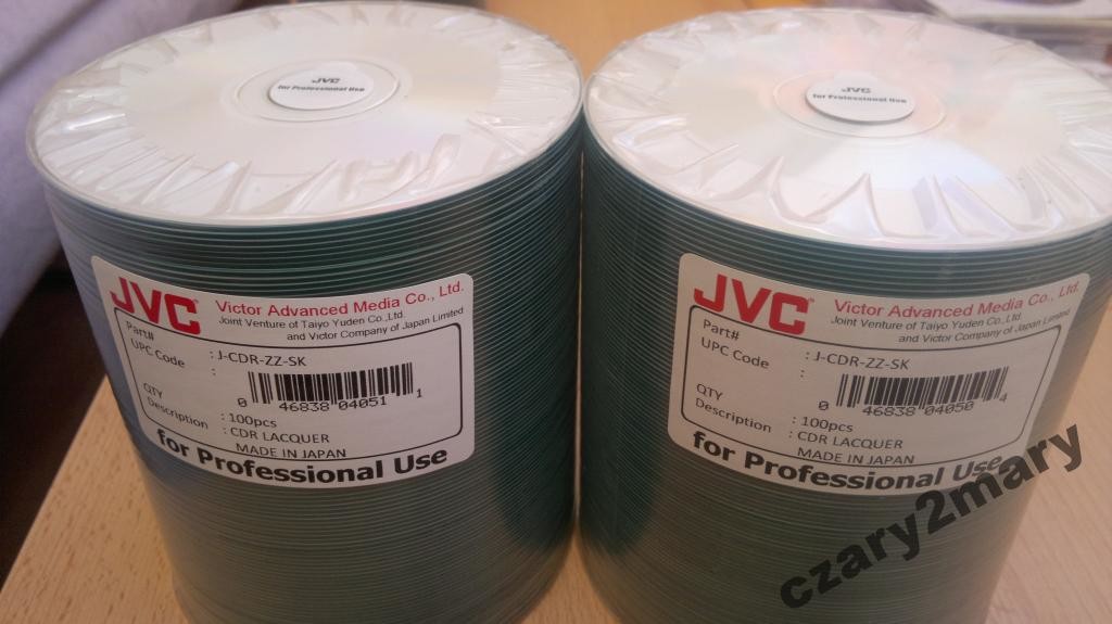 JVC Cd-r Printable Pro Cyjanina Japan 100szt