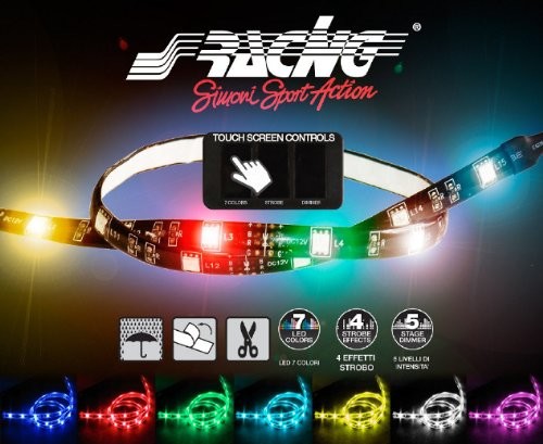 Simoni Racing simoni Racing FPL/11 słodycze, jonowie Bare elastyczny, z 15 pasków LED długość 10 cm, Super White Multicolor FPL/11