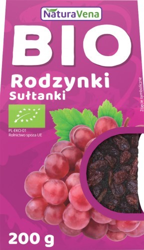 NaturAvena Rodzynki Sułtanki BIO 200g - NaturAvena