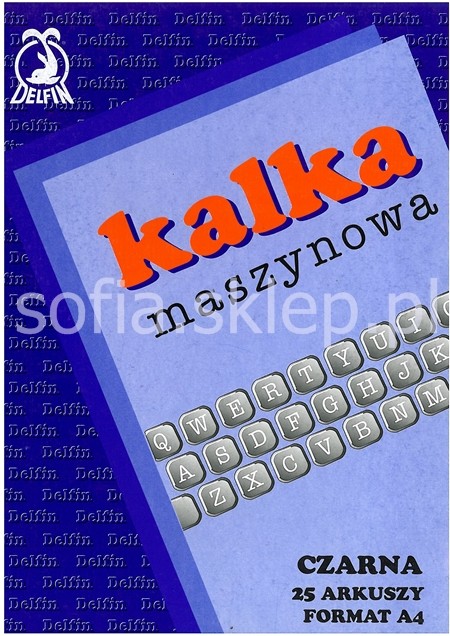 Delfin Kalka Maszynowa Ołówkowa Czarna/1 Szt,