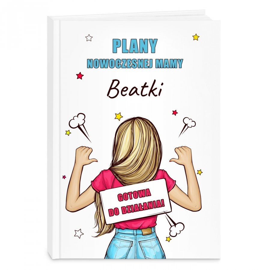 Murrano Planner kalendarz książkowy z nadrukiem dla niej fitnesski studentki KZ-PLA-036