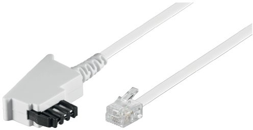 Goobay Wentronic TAE kabel przyłączeniowy (wtyk TAE-F  wtyk Western) Biały 6 m 68540