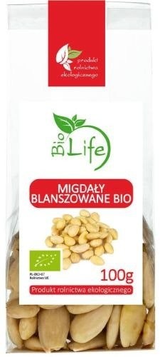 BioLife 101BioLife Migdały Blanszowane 100g - ZLFMIGDBLA100