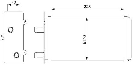 NRF Wymiennik ciepła, ogrzewanie wnętrza NRF 53214