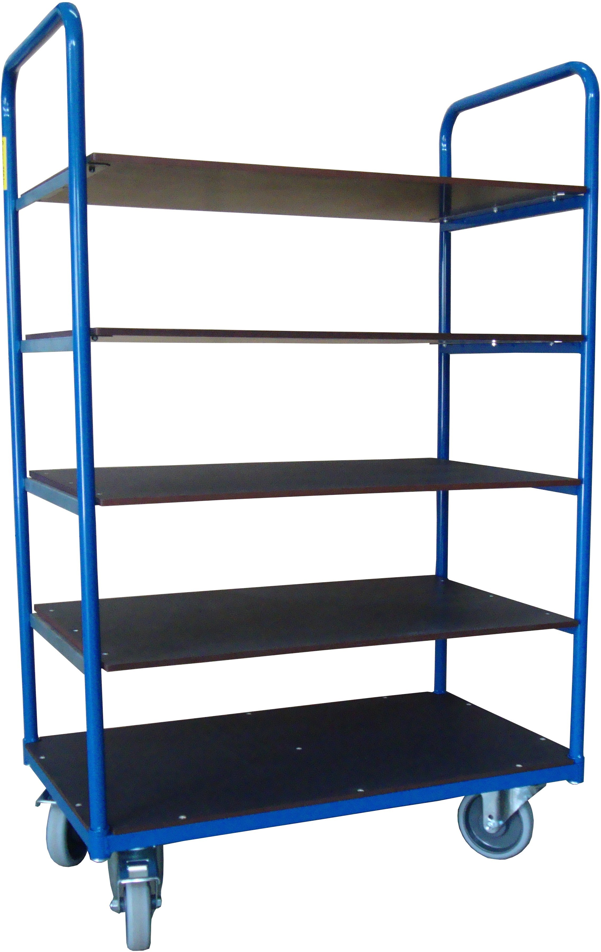 WIZ Wózek Platformowy Magazynowy Pięciopółkowy, 1000X600X1500 Mm