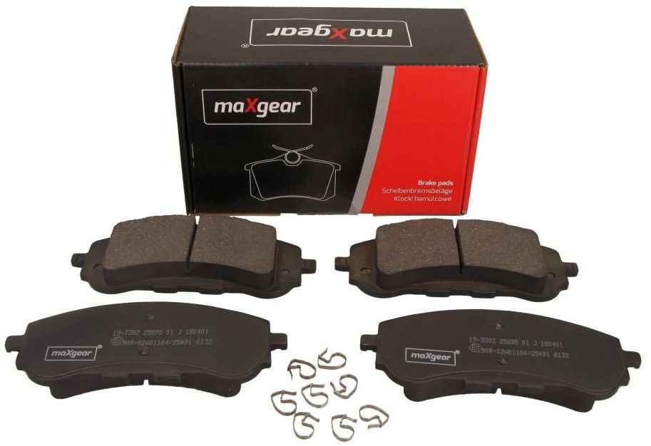MaxGear Zestaw klocków hamulcowych, hamulce tarczowe 19-3383 19-3383