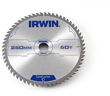 Irwin Profesjonalne IRWIN irw1907700 250 X 30 MM 60-Teeth ostrze do piły tarczowej  drewno IRW1907700