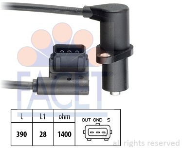 FACET Czujnik pozycji wałka rozrządu FACET 9.0071